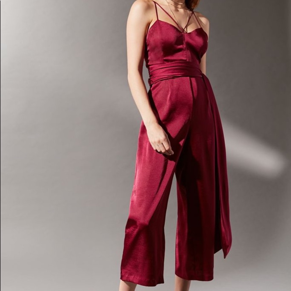 Satin purple jumpsuit Urban Outfitters